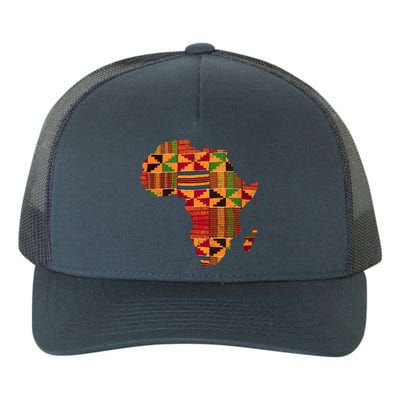 Cool Africa Map Kente Cloth Gift For  Wo African Lover Yupoong Adult 5-Panel Trucker Hat