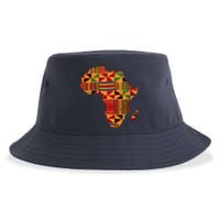 Cool Africa Map Kente Cloth Gift For  Wo African Lover Sustainable Bucket Hat