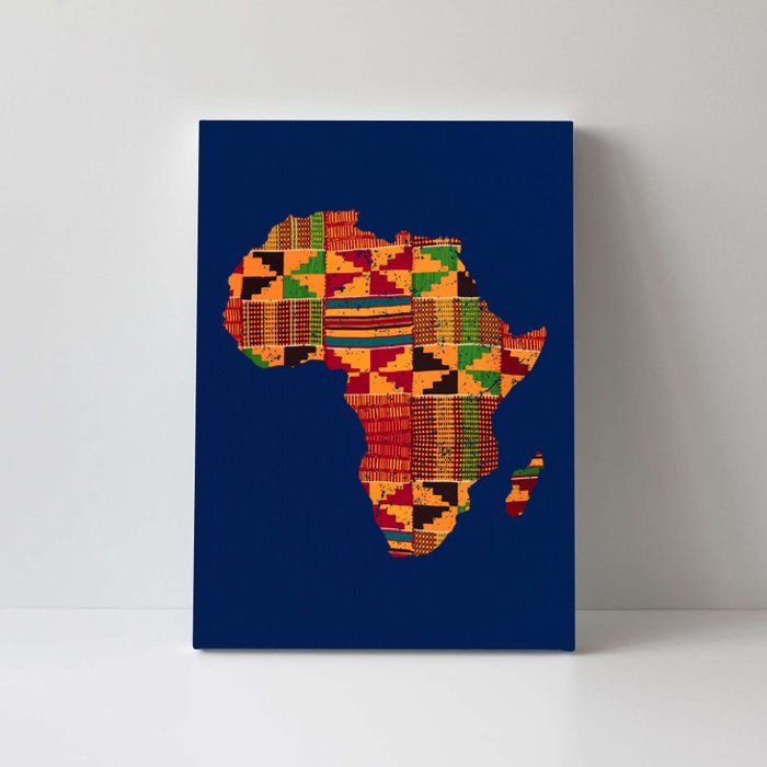 Cool Africa Map Kente Cloth Gift For  Wo African Lover Canvas