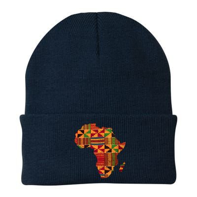 Cool Africa Map Kente Cloth Gift For  Wo African Lover Knit Cap Winter Beanie