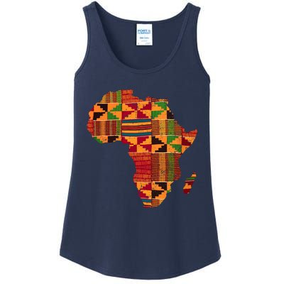 Cool Africa Map Kente Cloth Gift For  Wo African Lover Ladies Essential Tank