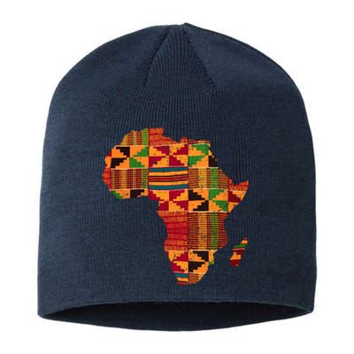 Cool Africa Map Kente Cloth Gift For  Wo African Lover Sustainable Beanie