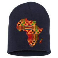 Cool Africa Map Kente Cloth Gift For  Wo African Lover Short Acrylic Beanie