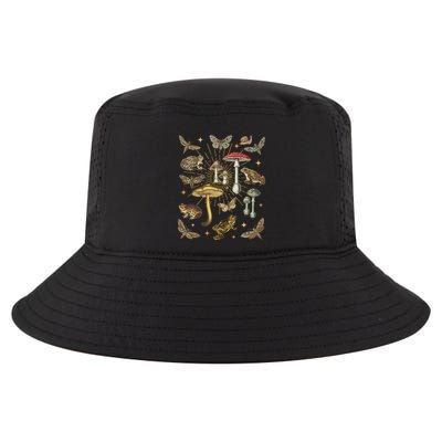 Cottagecore Aesthetic Mushroom Frog Butterfly Goblincore Cool Comfort Performance Bucket Hat