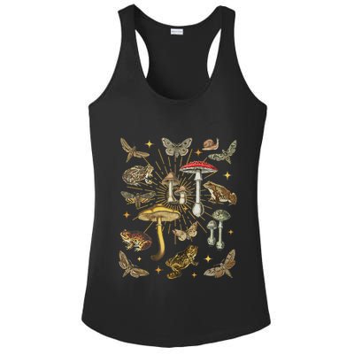 Cottagecore Aesthetic Mushroom Frog Butterfly Goblincore Ladies PosiCharge Competitor Racerback Tank