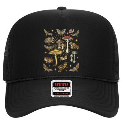 Cottagecore Aesthetic Mushroom Frog Butterfly Goblincore Trucker Hat