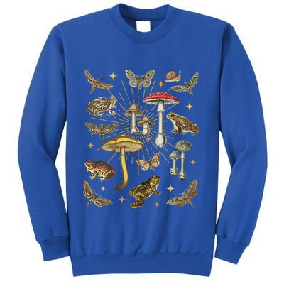 Cottagecore Aesthetic Mushroom Frog Butterfly Goblincore Sweatshirt