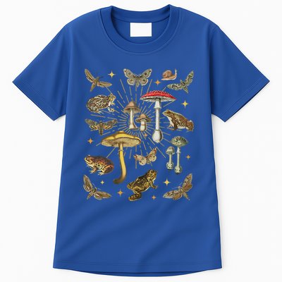 Cottagecore Aesthetic Mushroom Frog Butterfly Goblincore Tall T-Shirt