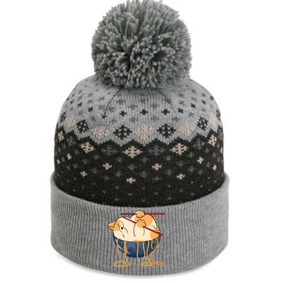 Cute Anime Merch Cat Design Japanese Ramen Noodle The Baniff Cuffed Pom Beanie