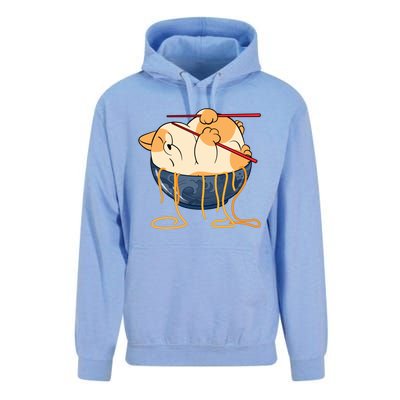 Cute Anime Merch Cat Design Japanese Ramen Noodle Unisex Surf Hoodie