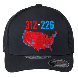 Cool Accurate Map Of 2024 Election Funny Election 312 Vs 226 Flexfit Unipanel Trucker Cap