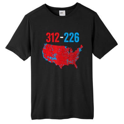 Cool Accurate Map Of 2024 Election Funny Election 312 Vs 226 Tall Fusion ChromaSoft Performance T-Shirt