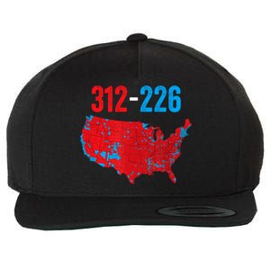 Cool Accurate Map Of 2024 Election Funny Election 312 Vs 226 Wool Snapback Cap