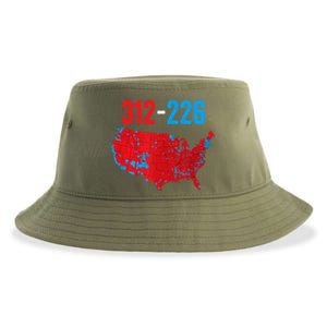 Cool Accurate Map Of 2024 Election Funny Election 312 Vs 226 Sustainable Bucket Hat