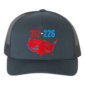 Cool Accurate Map Of 2024 Election Funny Election 312 Vs 226 Yupoong Adult 5-Panel Trucker Hat