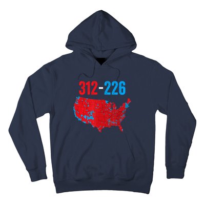 Cool Accurate Map Of 2024 Election Funny Election 312 Vs 226 Hoodie