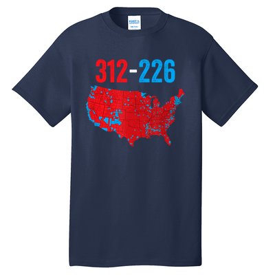 Cool Accurate Map Of 2024 Election Funny Election 312 Vs 226 Tall T-Shirt