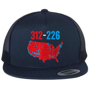 Cool Accurate Map Of 2024 Election Funny Election 312 Vs 226 Flat Bill Trucker Hat