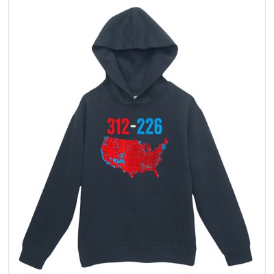 Cool Accurate Map Of 2024 Election Funny Election 312 Vs 226 Urban Pullover Hoodie