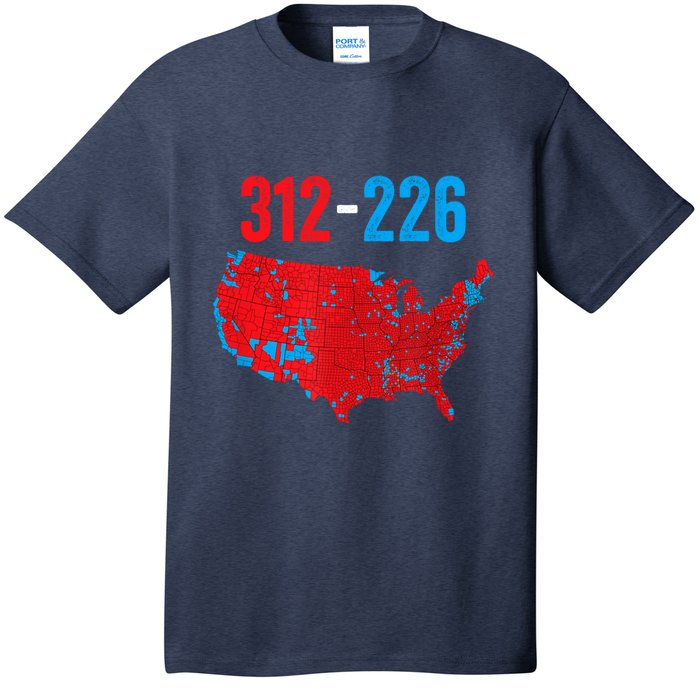 Cool Accurate Map Of 2024 Election Funny Election 312 Vs 226 T-Shirt