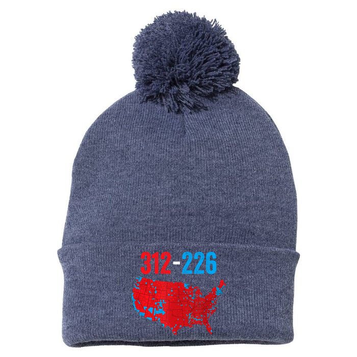 Cool Accurate Map Of 2024 Election Funny Election 312 Vs 226 Pom Pom 12in Knit Beanie