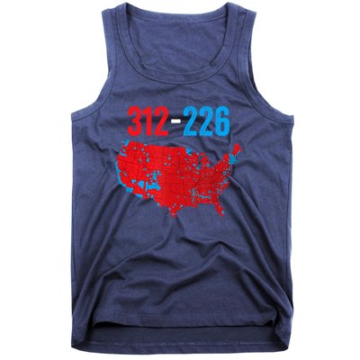 Cool Accurate Map Of 2024 Election Funny Election 312 Vs 226 Tank Top