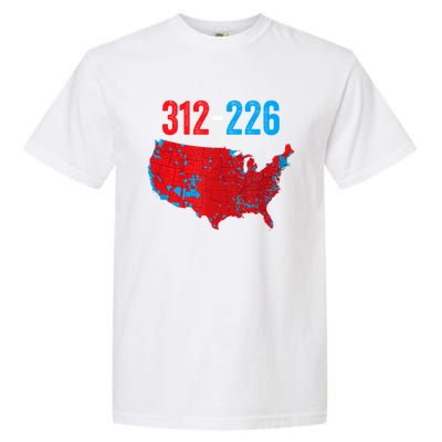 Cool Accurate Map Of 2024 Election Funny Election 312 Vs 226 Garment-Dyed Heavyweight T-Shirt