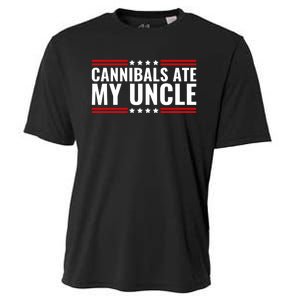 Cannibals Ate My Uncle Joe Biden Political Satire Trump 2024 Cooling Performance Crew T-Shirt