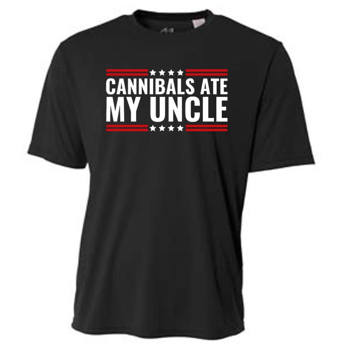 Cannibals Ate My Uncle Joe Biden Political Satire Trump 2024 Cooling Performance Crew T-Shirt