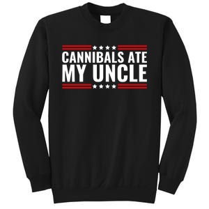 Cannibals Ate My Uncle Joe Biden Political Satire Trump 2024 Sweatshirt