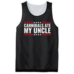 Cannibals Ate My Uncle Joe Biden Political Satire Trump 2024 Mesh Reversible Basketball Jersey Tank