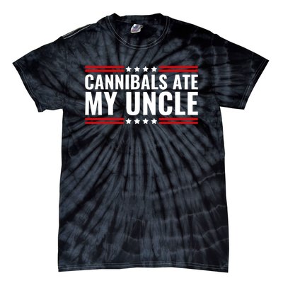 Cannibals Ate My Uncle Joe Biden Political Satire Trump 2024 Tie-Dye T-Shirt