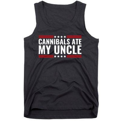 Cannibals Ate My Uncle Joe Biden Political Satire Trump 2024 Tank Top