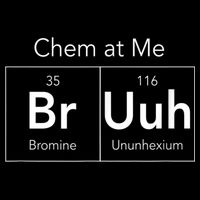 Chem At Me Bruh Funny Chemistry Pun Drawstring Bag