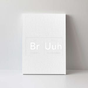 Chem At Me Bruh Funny Chemistry Pun Canvas