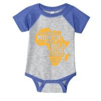 Celebration African Map Kente Cool Black History Month Gift Infant Baby Jersey Bodysuit