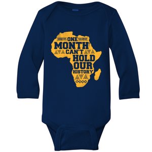 Celebration African Map Kente Cool Black History Month Gift Baby Long Sleeve Bodysuit