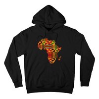 Cool Africa Map Kente Cloth Gift For Men Women African Lover Hoodie