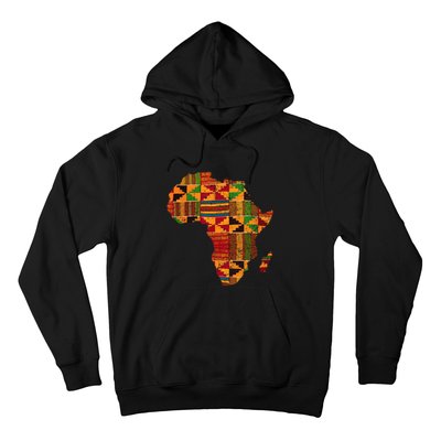 Cool Africa Map Kente Cloth Gift For Men Women African Lover Hoodie