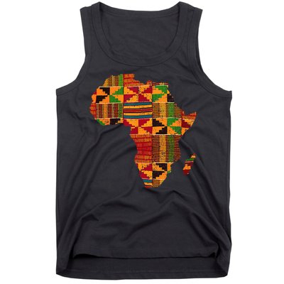 Cool Africa Map Kente Cloth Gift For Men Women African Lover Tank Top