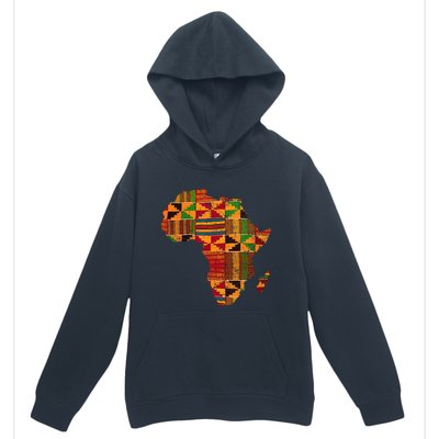 Cool Africa Map Kente Cloth Gift For Men Women African Lover Urban Pullover Hoodie