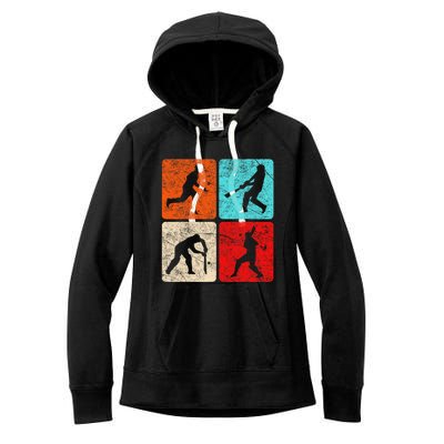 Cricket And Moon Silhouette Halloween Sport Costumes Women's Fleece Hoodie