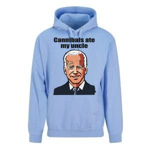 Cannibals Ate My Uncle Funny Joe Biden Unisex Surf Hoodie