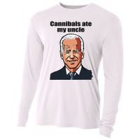 Cannibals Ate My Uncle Funny Joe Biden Cooling Performance Long Sleeve Crew