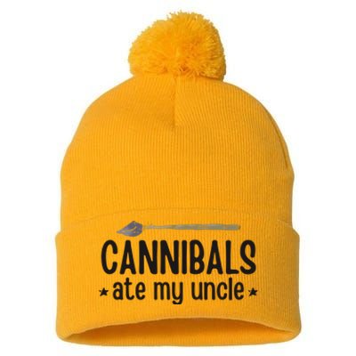 Cannibals Ate My Uncle Pom Pom 12in Knit Beanie