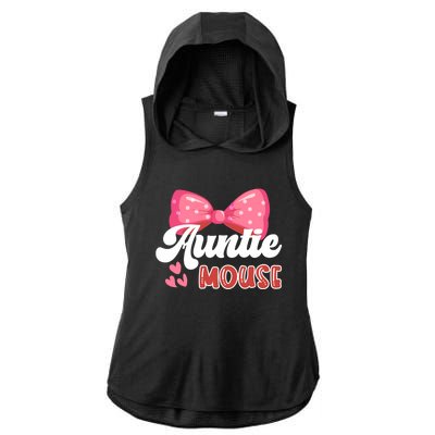 Cute Auntie Mouse Nephew Niece Aunt Meaningful Gift Ladies PosiCharge Tri-Blend Wicking Draft Hoodie Tank