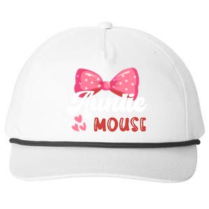 Cute Auntie Mouse Nephew Niece Aunt Meaningful Gift Snapback Five-Panel Rope Hat