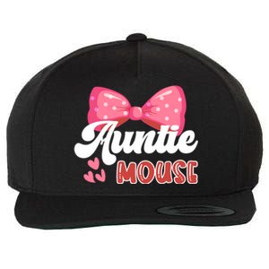 Cute Auntie Mouse Nephew Niece Aunt Meaningful Gift Wool Snapback Cap