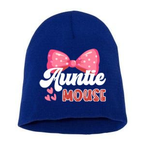 Cute Auntie Mouse Nephew Niece Aunt Meaningful Gift Short Acrylic Beanie