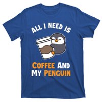 Coffee And My Penguin Sea Bird King Emperor Penguin Gift T-Shirt